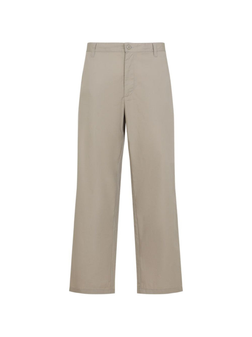 Beige Flat Front Pants 1