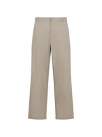 Beige Flat Front Pants 1