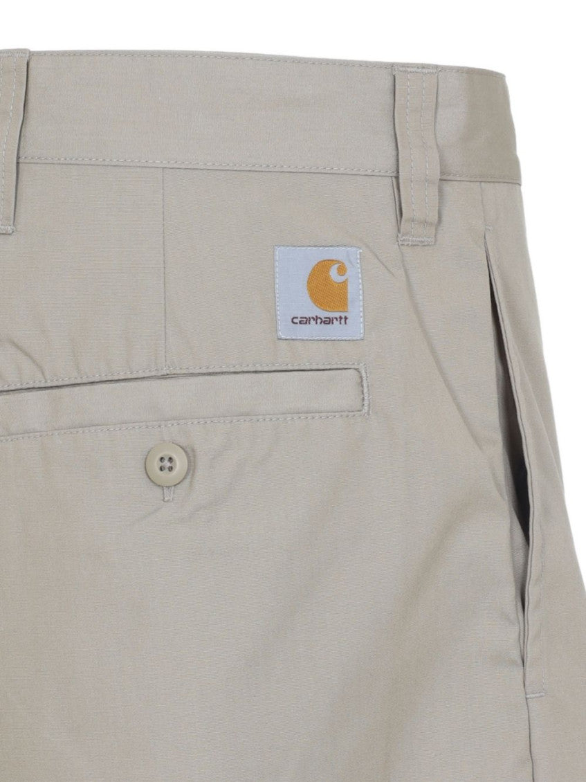 Beige Flat Front Pants 3