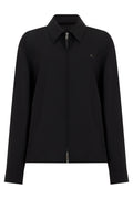 Black Shirt Collar Jacket 1