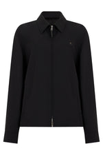 Black Shirt Collar Jacket 1