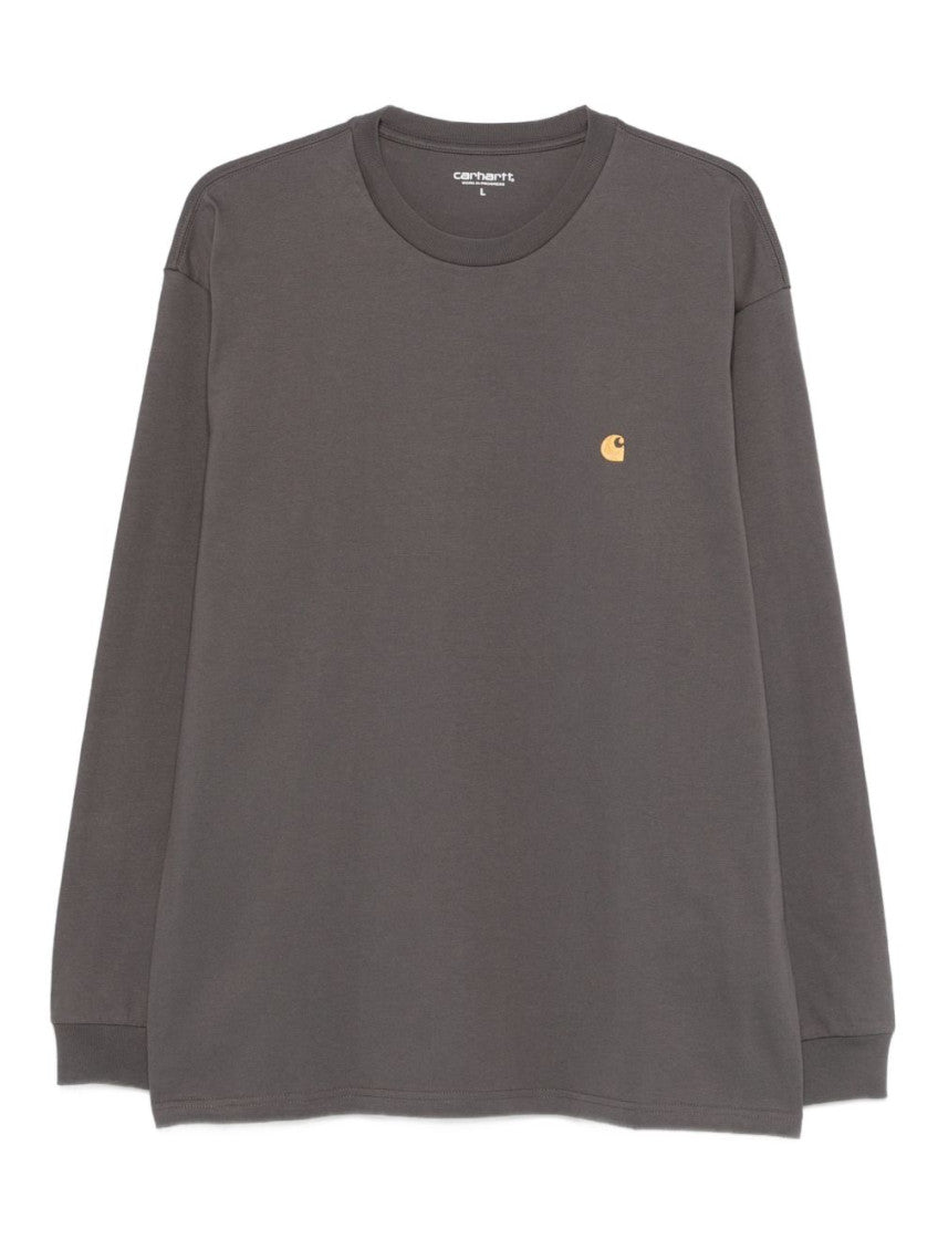 Dark Grey Full Sleeves T-Shirt 1