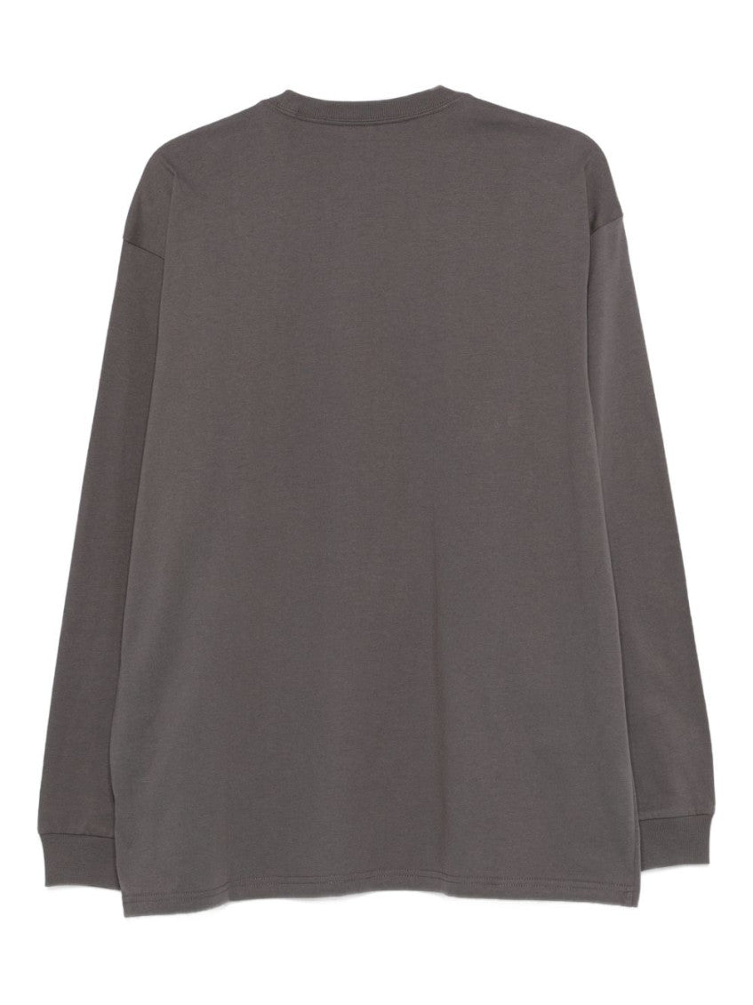 Dark Grey Full Sleeves T-Shirt 2