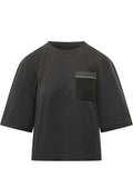 Black Solid Crew Neck T-Shirt 1