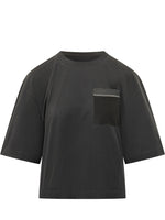 Black Solid Crew Neck T-Shirt 1