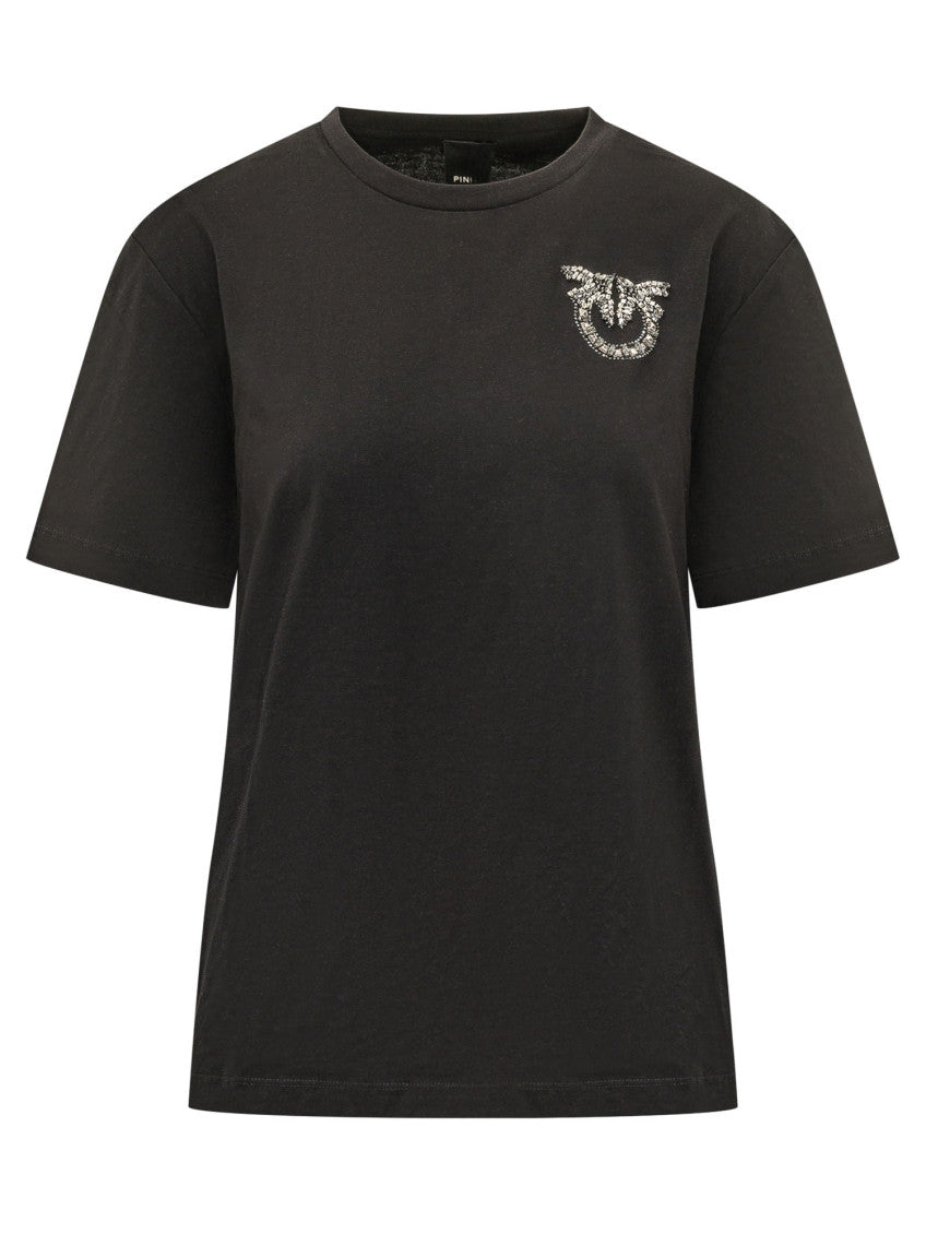Black Logo Crew Neck T-Shirt 1