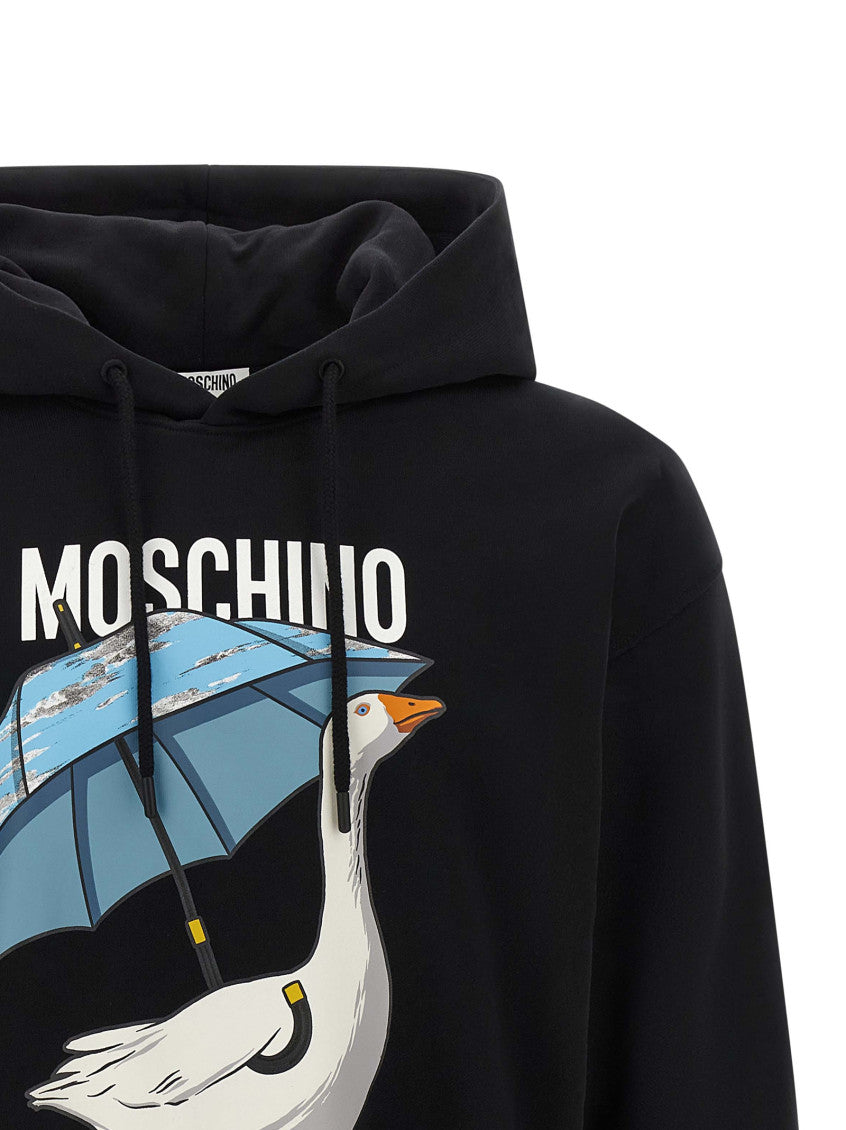 Black Graphic Logo Hoodie 3
