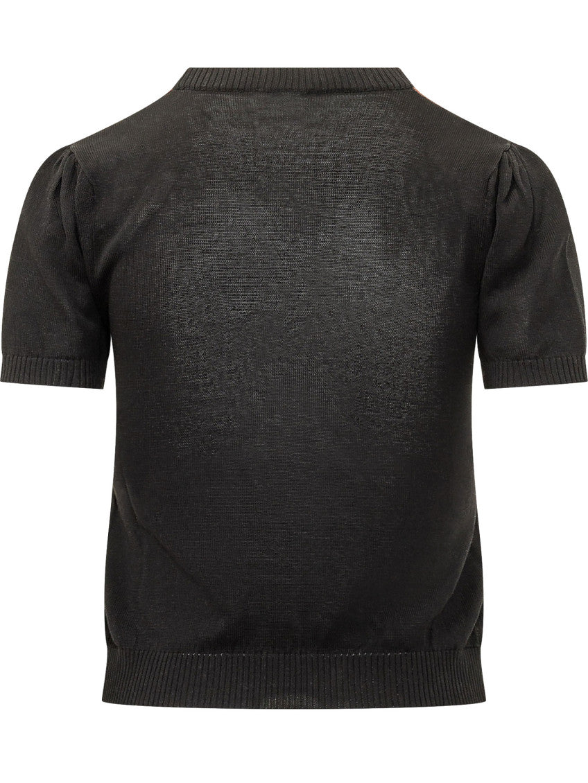 Black Crew Neck T-Shirt 2