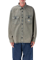 Grey Oversized Logo Shirt 1