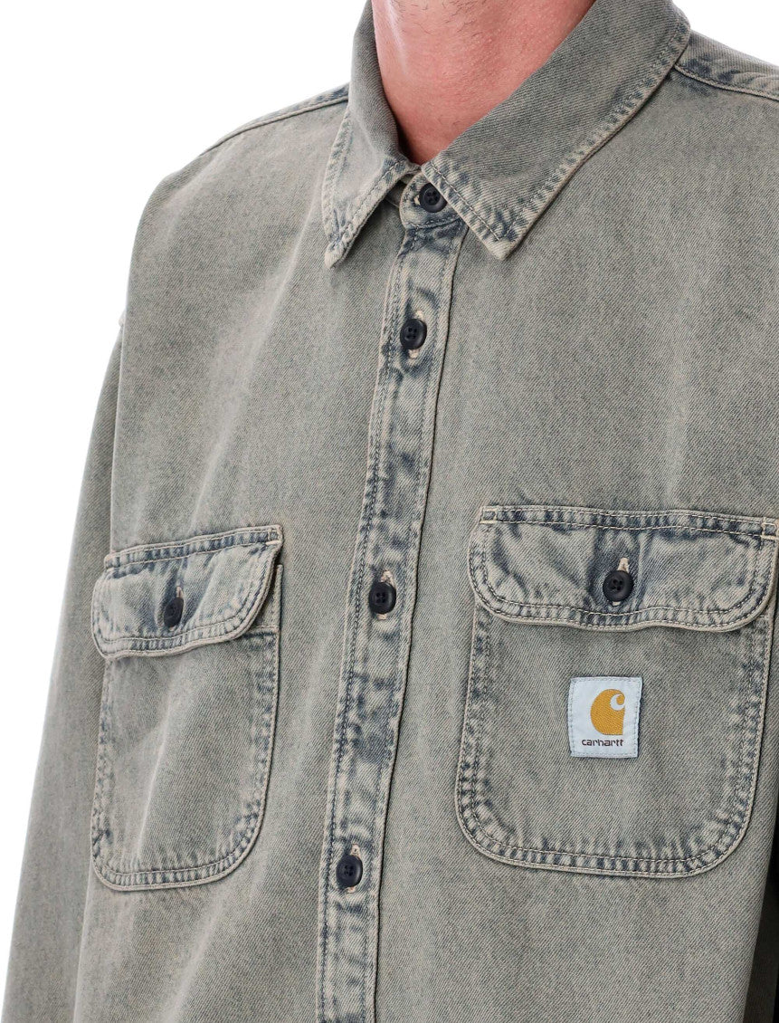 Grey Oversized Logo Shirt 3