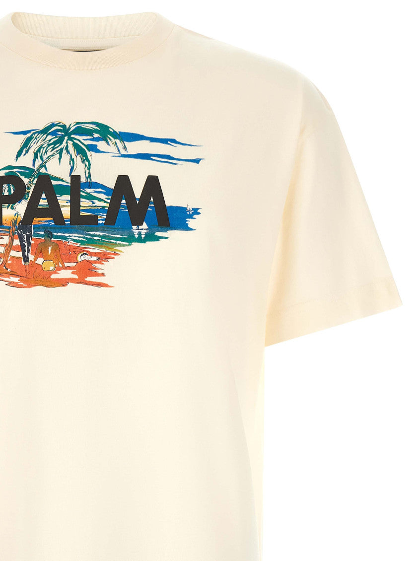 Beige Crew Neck T-Shirt 3