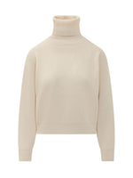 Beige Knitted Turtle Neck Sweater 1
