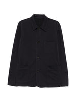 Navy Blue Solid Jacket 1