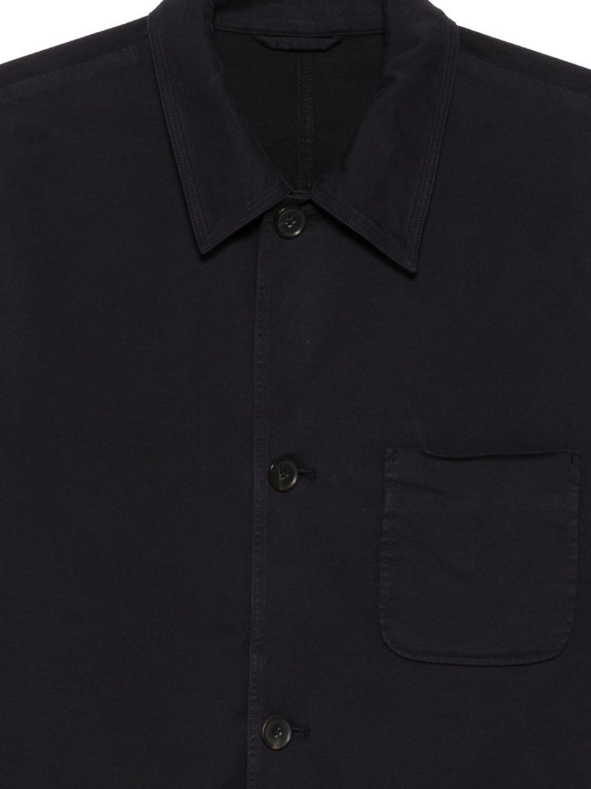 Navy Blue Solid Jacket 3