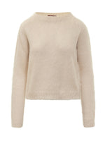 Beige Knitted Crew Neck Sweater 1