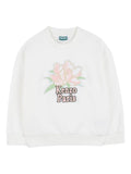 Girls White Graphic Sweatshirt 1