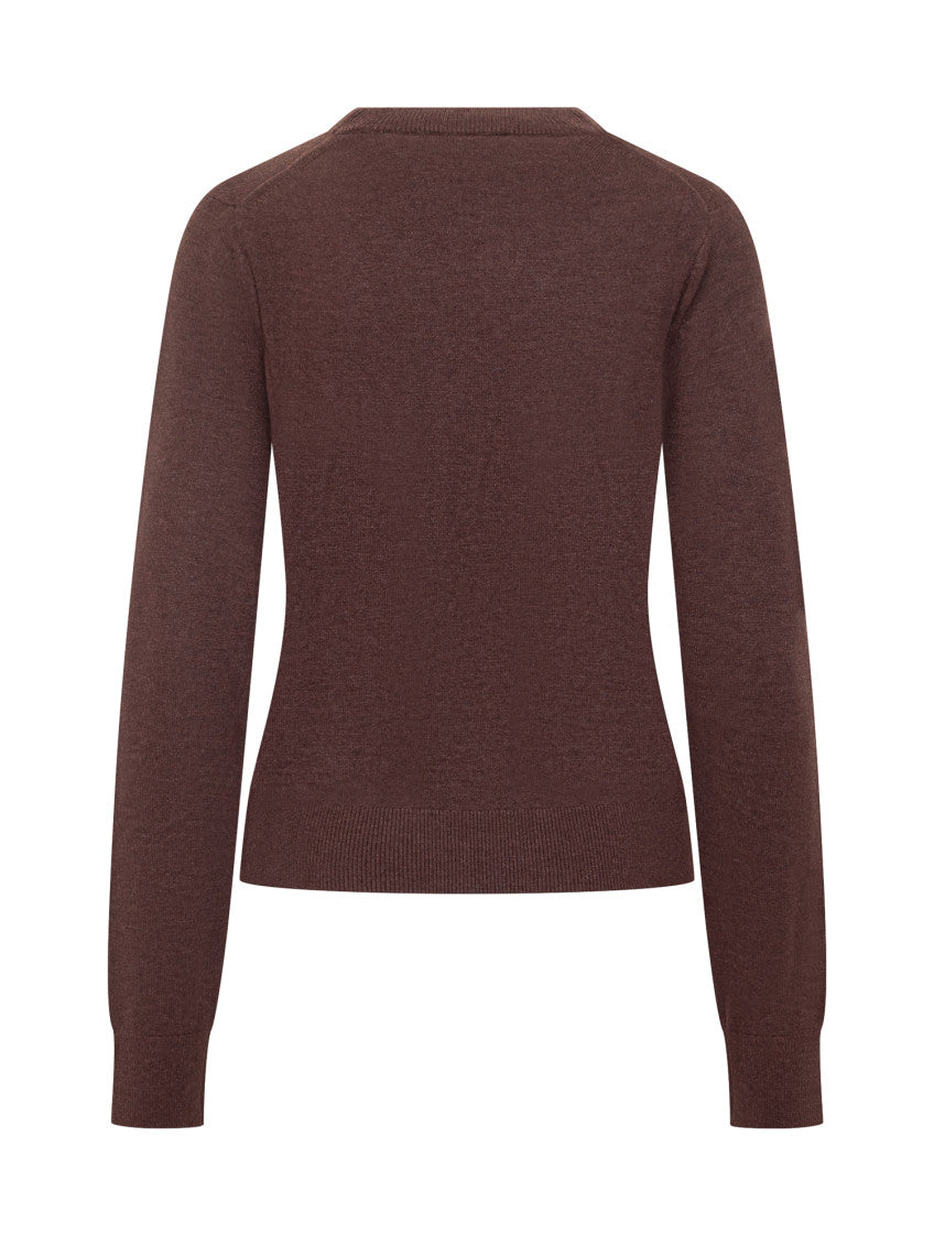Brown Crew Neck Sweater 2