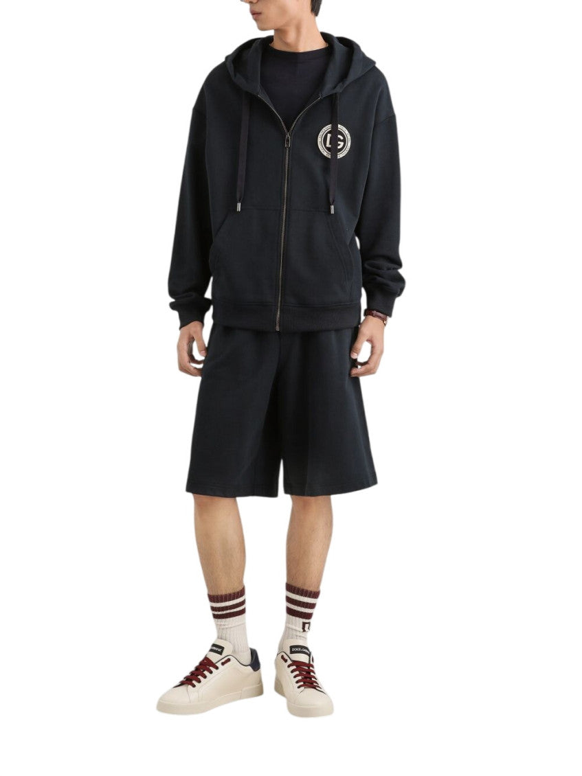 Dark Blue Zip Up Hoodie 2