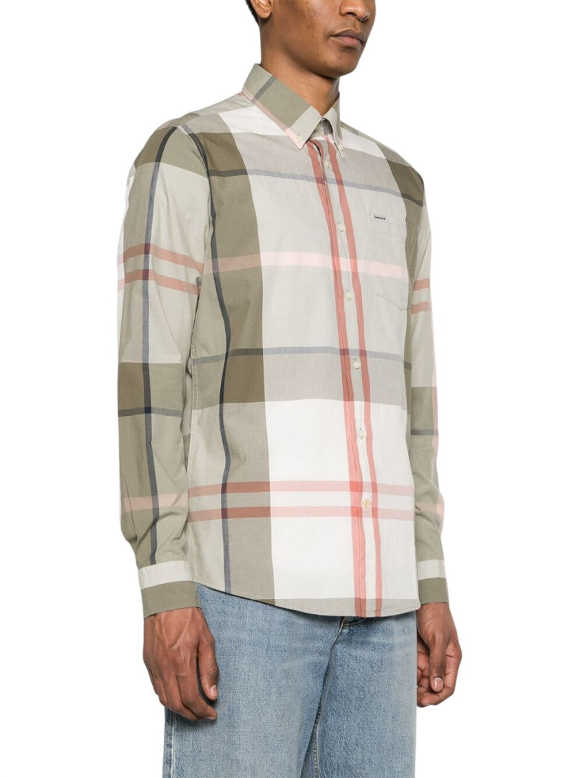 Olive Regular Check Shirt 2