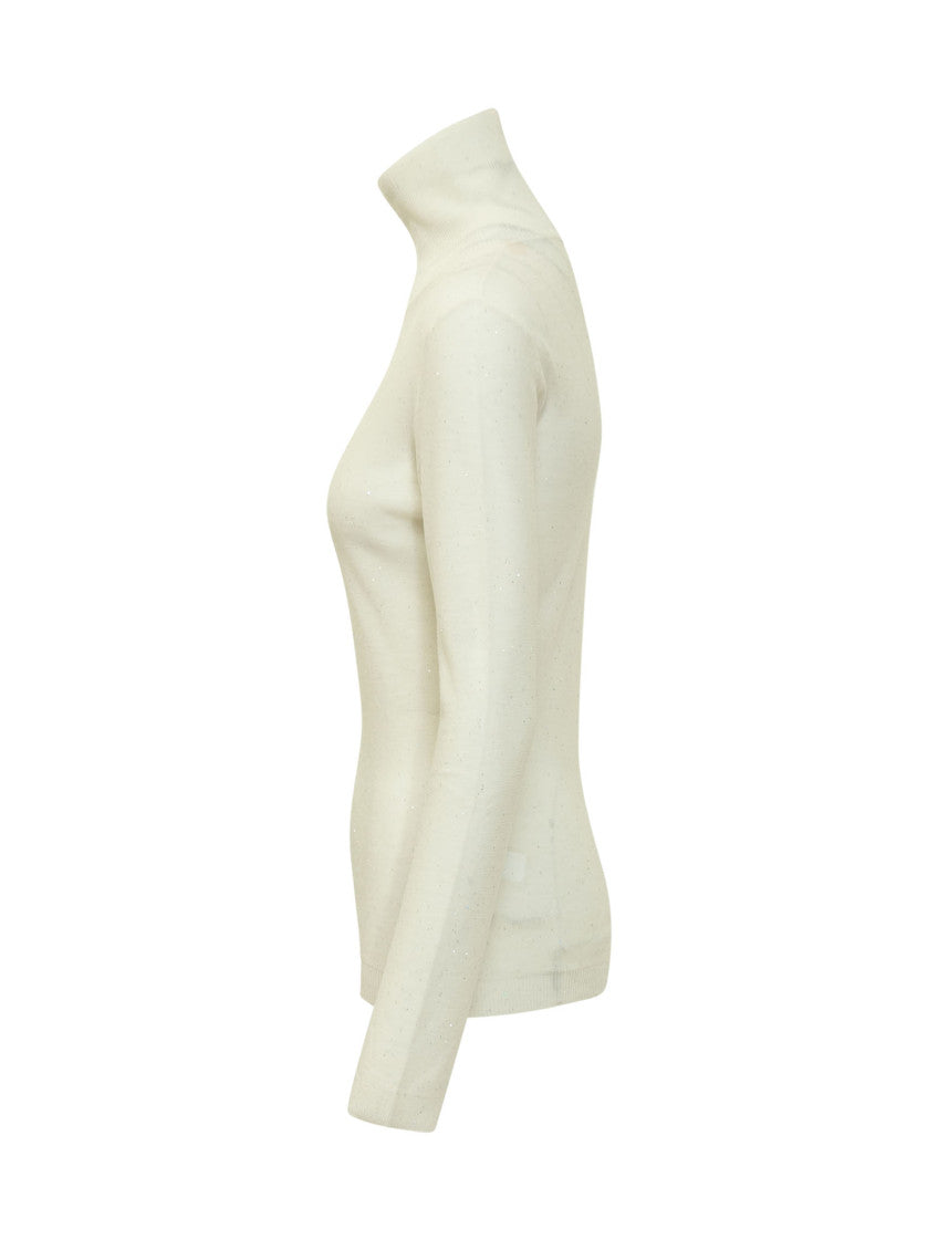 White Turtle Neck Sweater 3