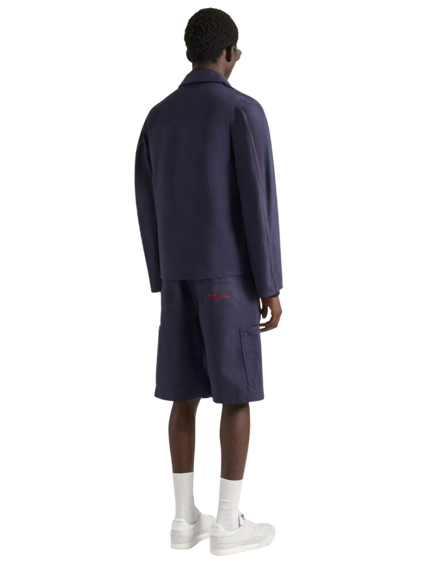Navy Blue Regular Jacket 3