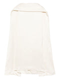 Beige Raw-edge Silk Dress 1