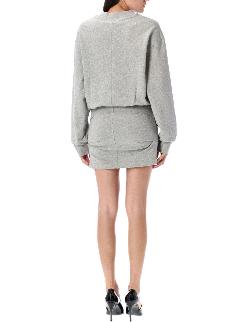 Grey Logo-appliqué Mini Dress 2