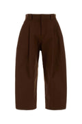 Brown Loose Pleated Pants 1