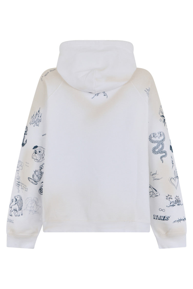 White Zip-Up Hoodie 2