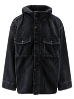 Black Logo Hood Jacket 1