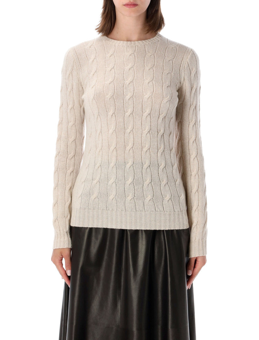 Off White Knitted Crew Neck Sweater 1
