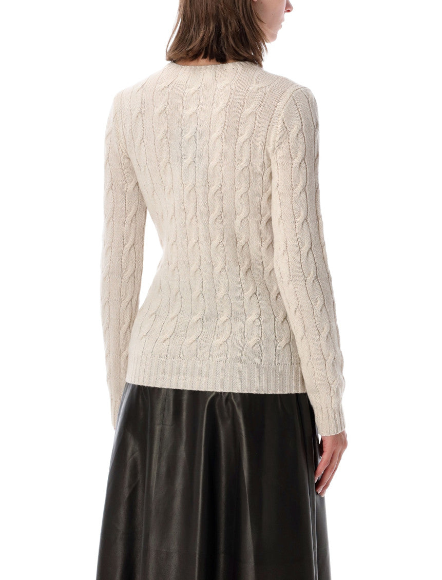 Off White Knitted Crew Neck Sweater 2