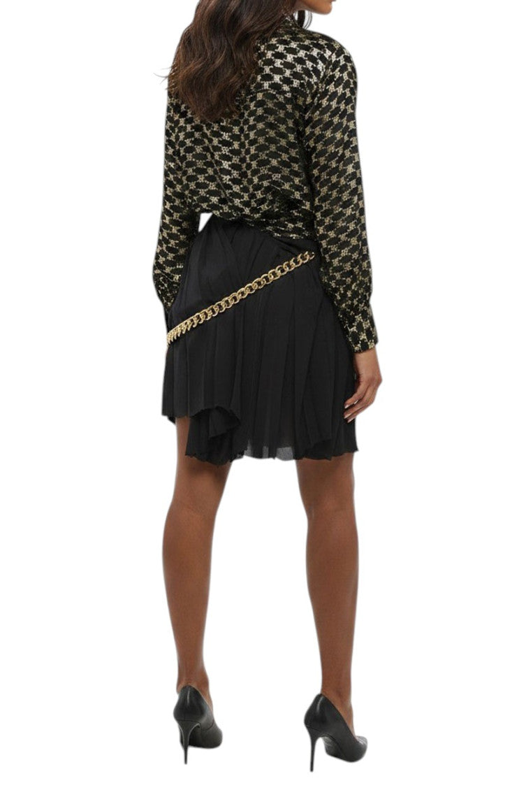 Black Pleated Mini Skirt 2