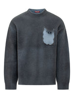 Navy Blue Knitted Sweater 1