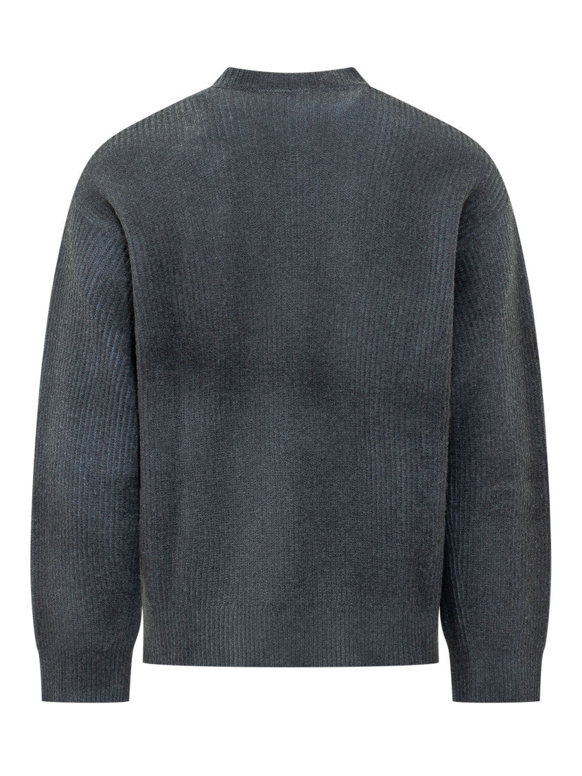 Navy Blue Knitted Sweater 2