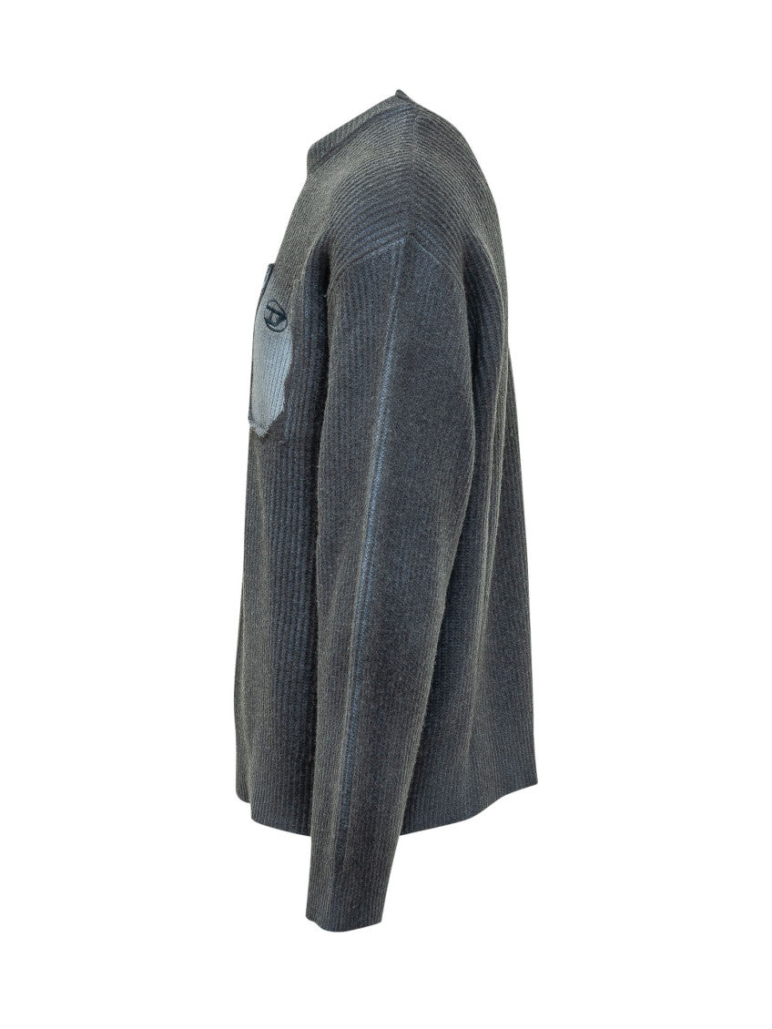 Navy Blue Knitted Sweater 3