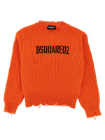 Boys Orange Logo Sweater 1