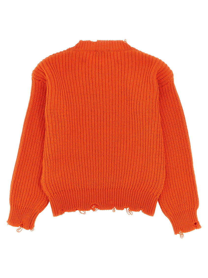 Boys Orange Logo Sweater 2