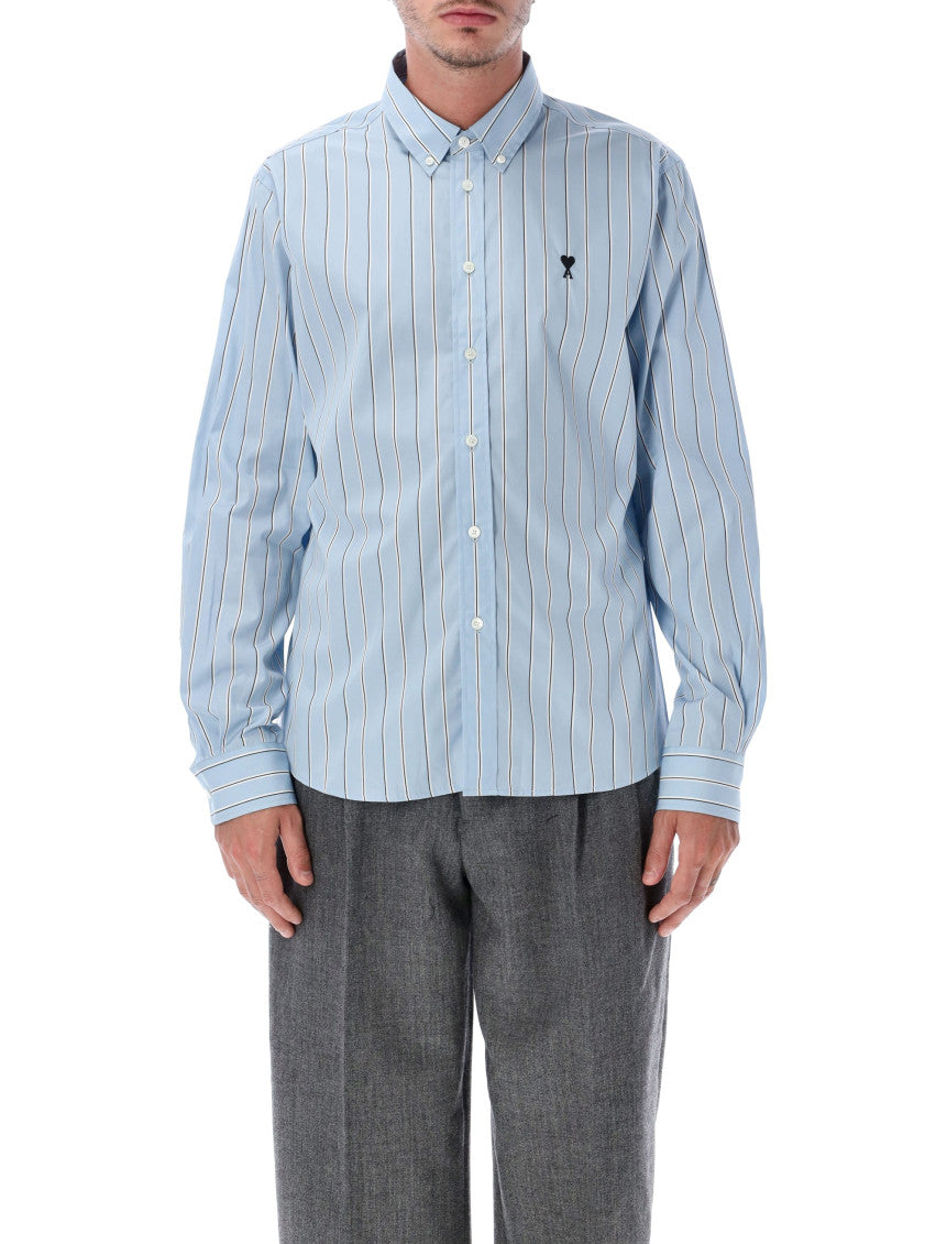 Light Blue Regular Stripes Shirt 1