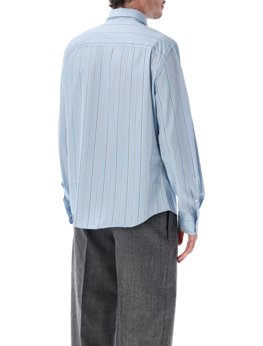 Light Blue Regular Stripes Shirt 2