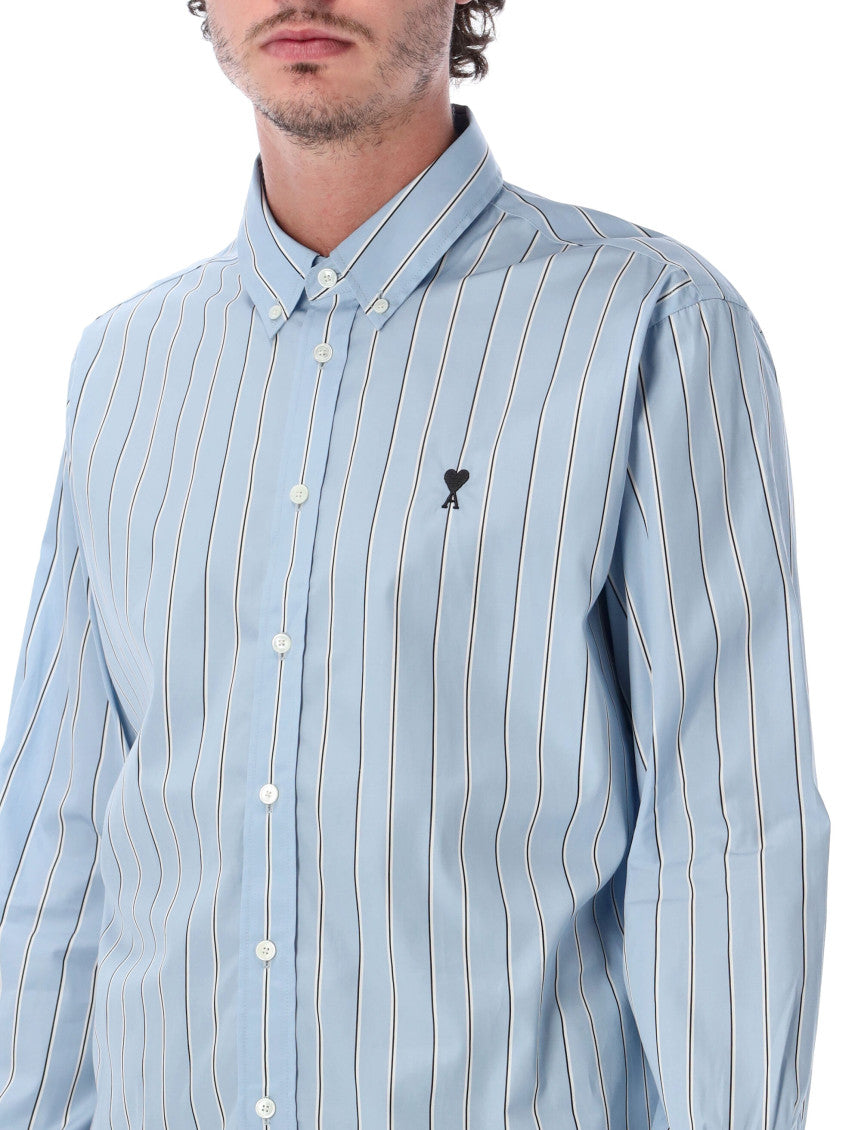 Light Blue Regular Stripes Shirt 3