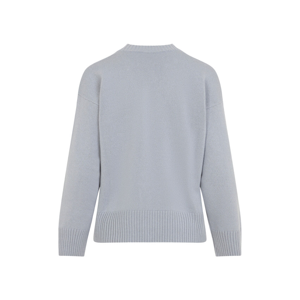 Light Blue V Neck Sweater 2