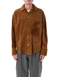 Brown Relaxed Solid Overshirt 1