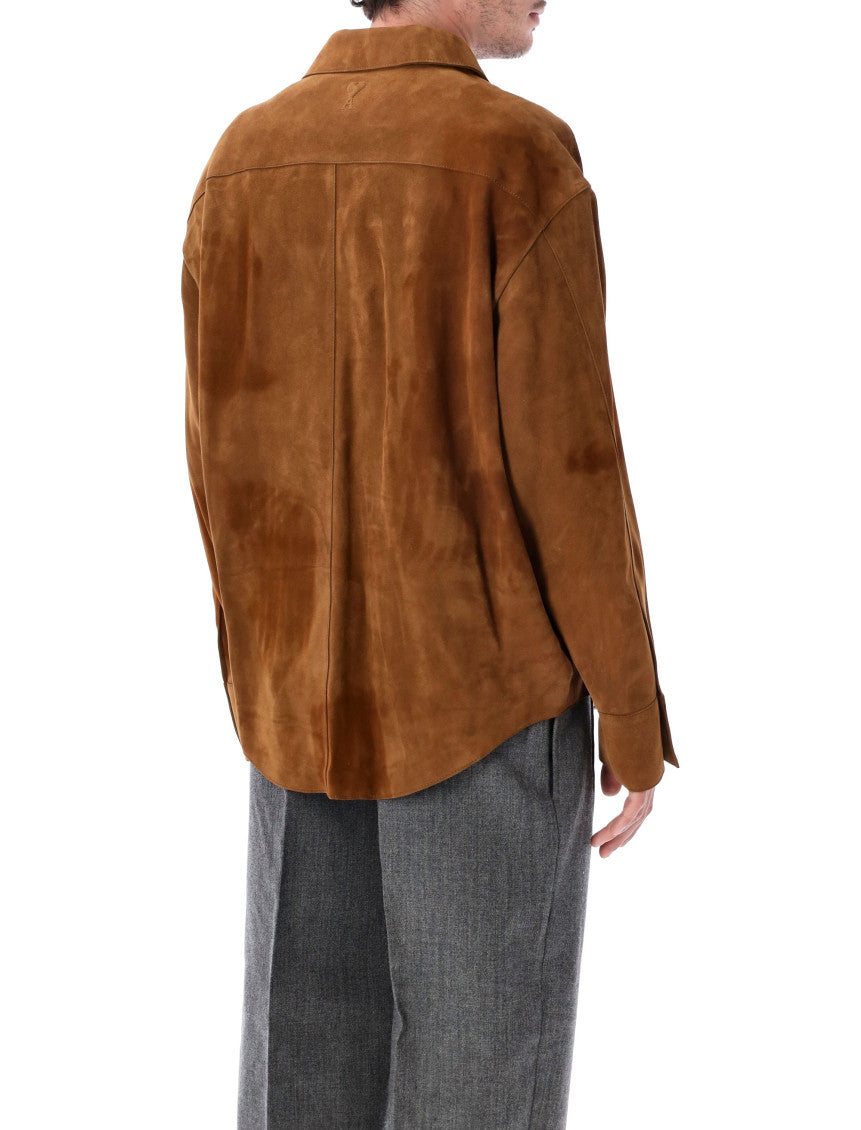 Brown Relaxed Solid Overshirt 2