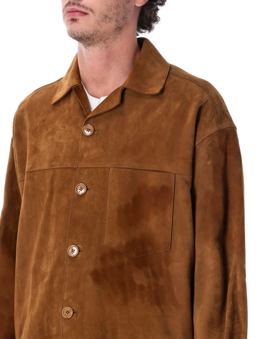 Brown Relaxed Solid Overshirt 3