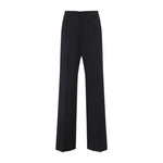 Black Straight Pleated Pants 1