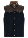 Navy Blue Sleeveless Jacket 1