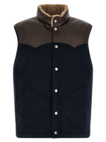 Navy Blue Sleeveless Jacket 1