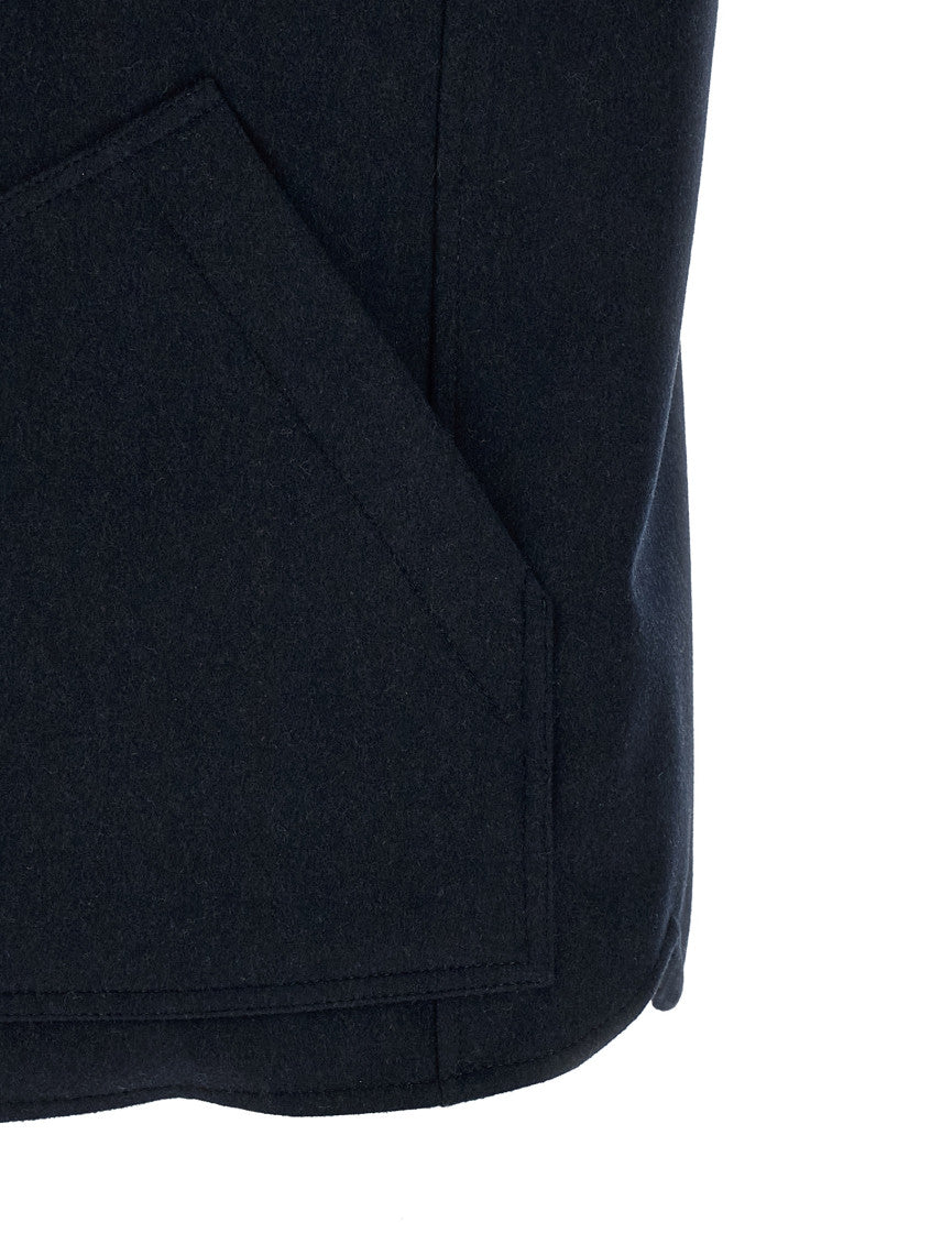 Navy Blue Sleeveless Jacket 4
