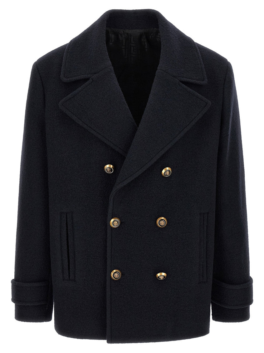 Dark Blue Pea Coat 1